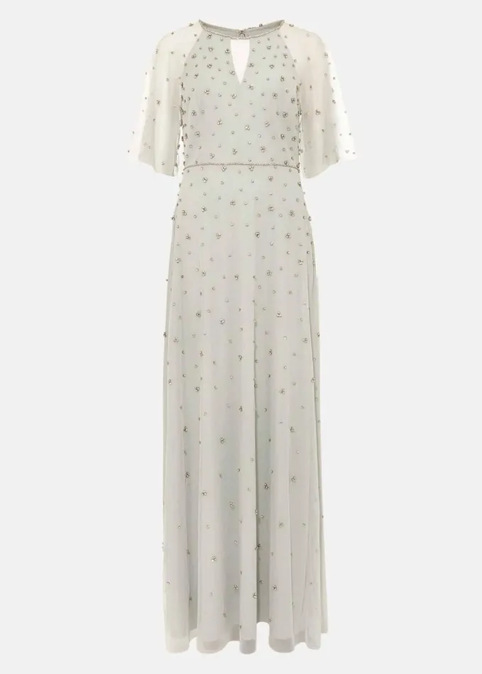 Phase Eight Blanca Sparkle Tulle Dress Duck Egg Women Dresses