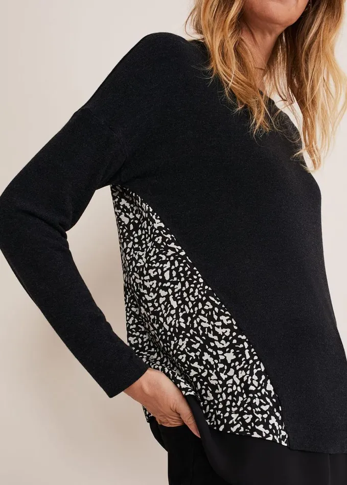 Phase Eight Bregitta Front Seam Top Blackivory Women Tops and TShirts