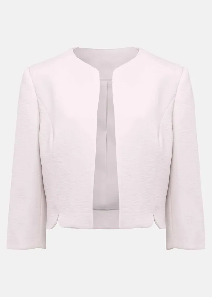 Phase Eight Cara Textured Jacket Misty Mauve Women Jackets