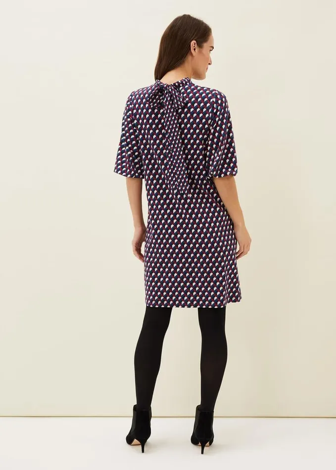 Phase Eight Cathye Geometric Print Tunic Dress Multicoloured Women Dresses