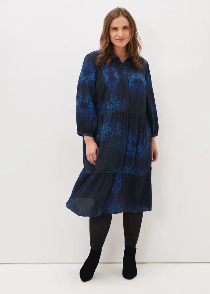 Phase Eight Charlotte Snake Print Dress Cobaltmulti Women Dresses