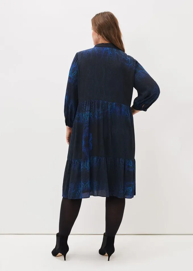 Phase Eight Charlotte Snake Print Dress Cobaltmulti Women Dresses