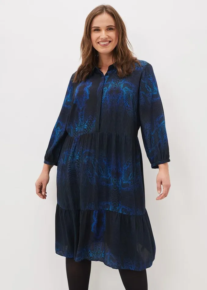 Phase Eight Charlotte Snake Print Dress Cobaltmulti Women Dresses