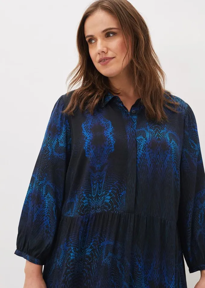 Phase Eight Charlotte Snake Print Dress Cobaltmulti Women Dresses