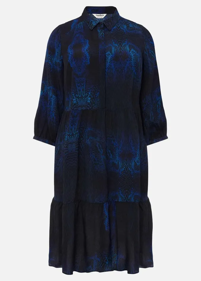 Phase Eight Charlotte Snake Print Dress Cobaltmulti Women Dresses