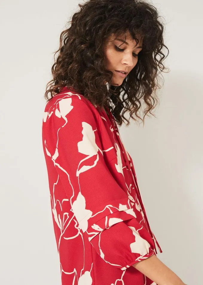 Phase Eight Claira Floral Dress Rednude Women Dresses