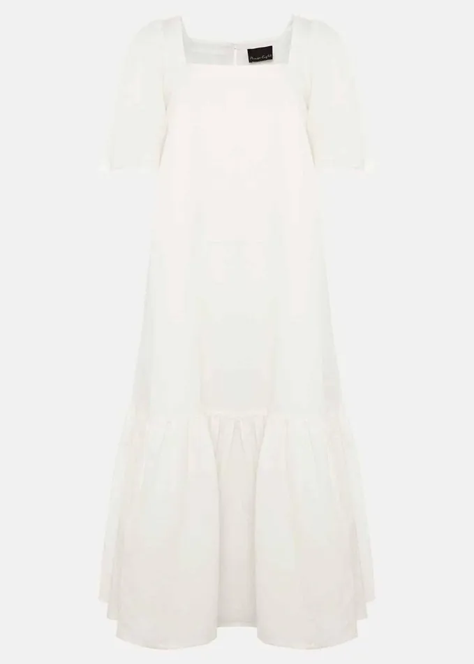 Phase Eight Claria White Midi Dress White Women Dresses