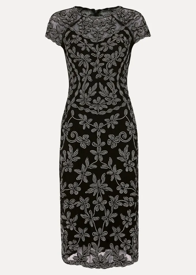 Phase Eight Clarinda Tapework Dress Multicoloured Women Dresses