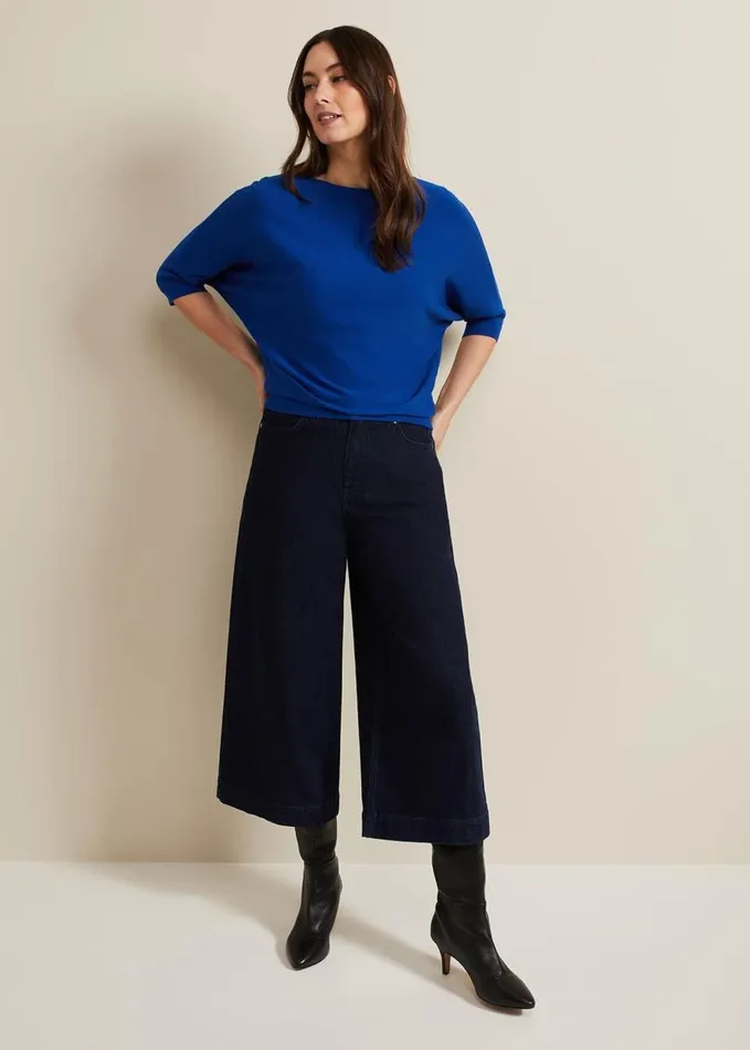 Phase Eight Cristine Knit Jumper Cobalt Women Knitwear