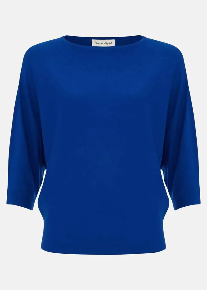 Phase Eight Cristine Knit Jumper Cobalt Women Knitwear