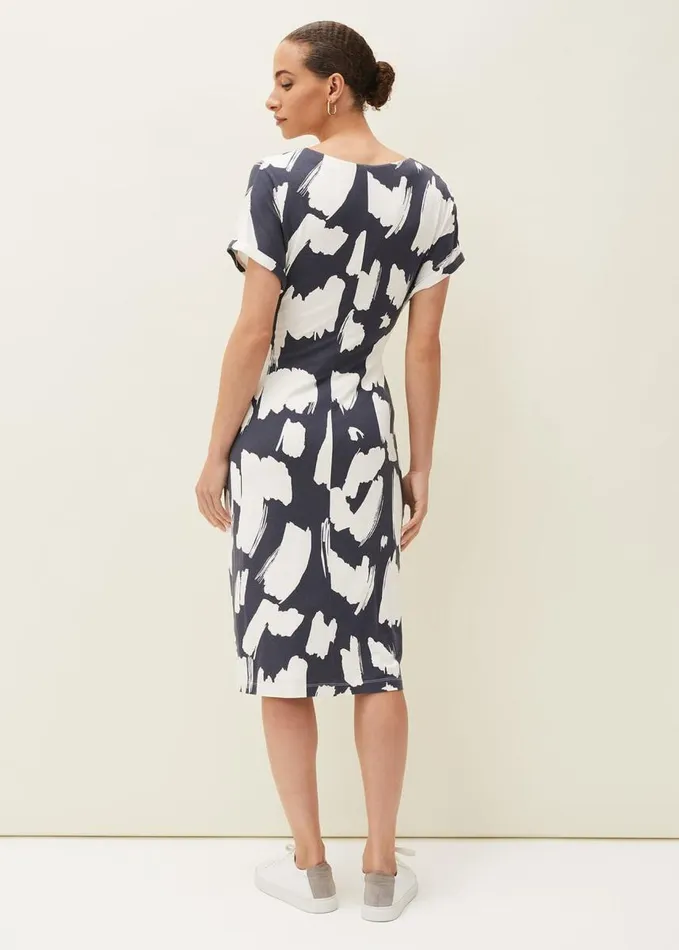 Phase Eight Dotterel Abstract Print Dress Carbonivory Women Dresses