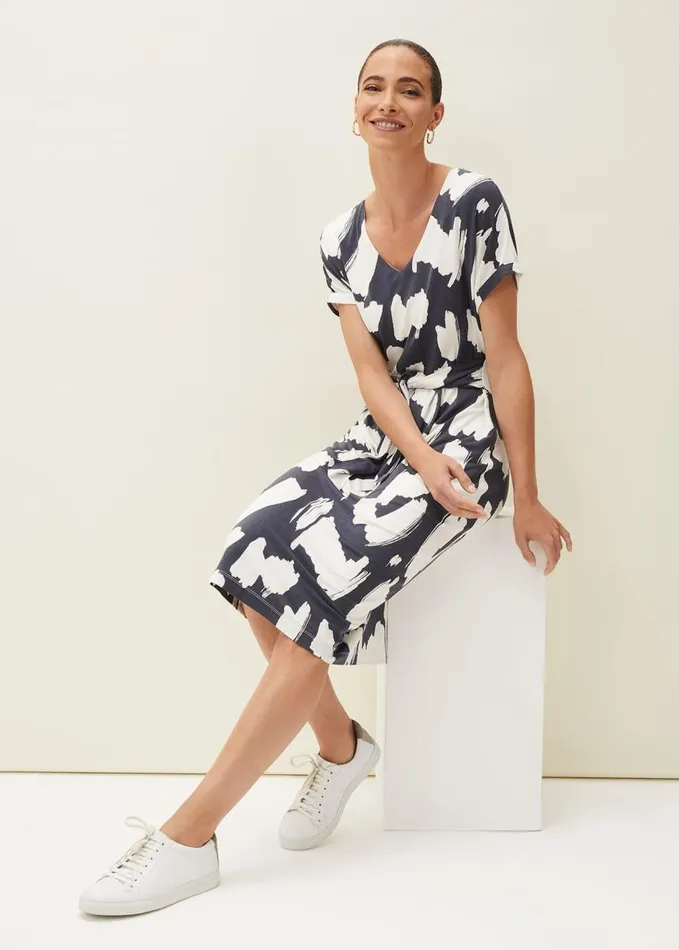 Phase Eight Dotterel Abstract Print Dress Carbonivory Women Dresses
