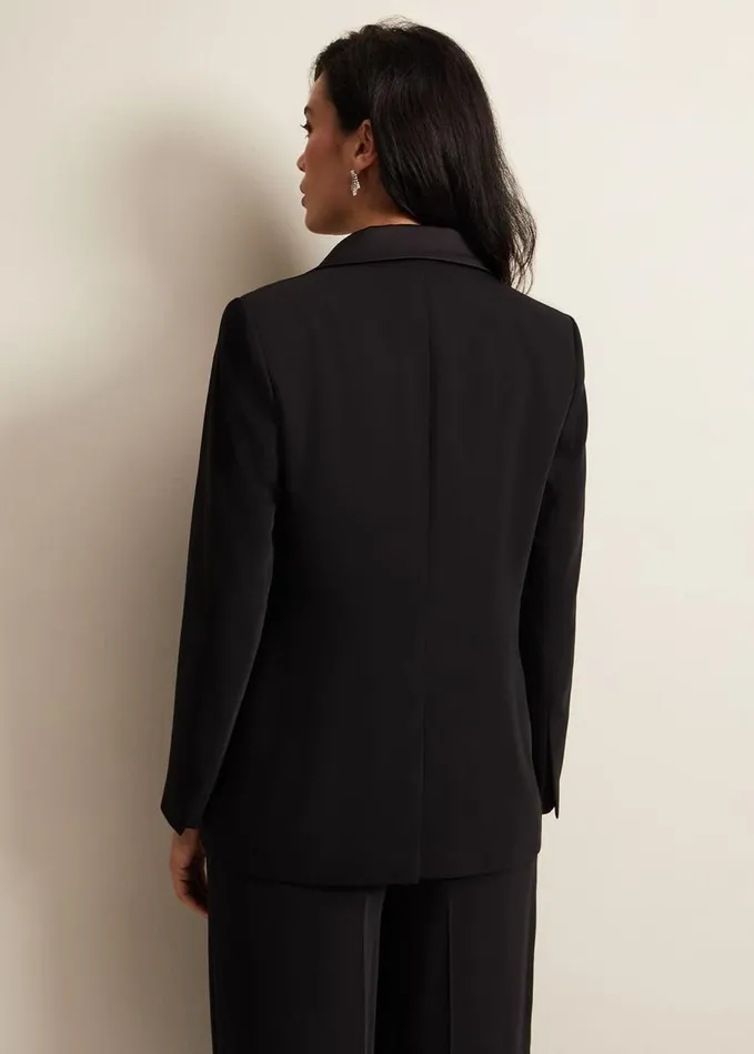 Phase Eight Elandra Tux Blazer Black Women Jackets