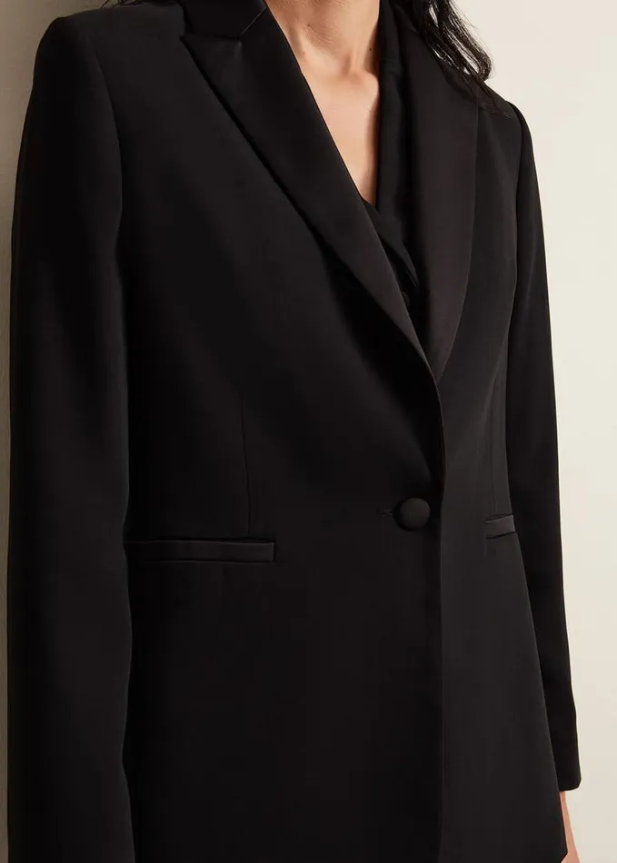 Phase Eight Elandra Tux Blazer Black Women Jackets