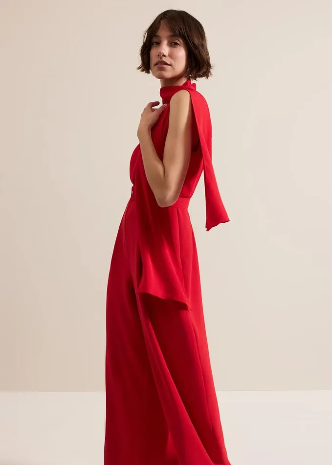 Phase Eight Elika Red Jumpsuit Red Women Dresses