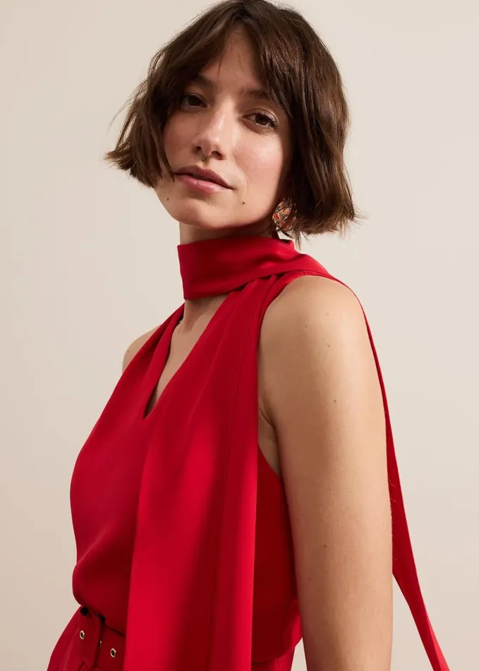 Phase Eight Elika Red Jumpsuit Red Women Dresses