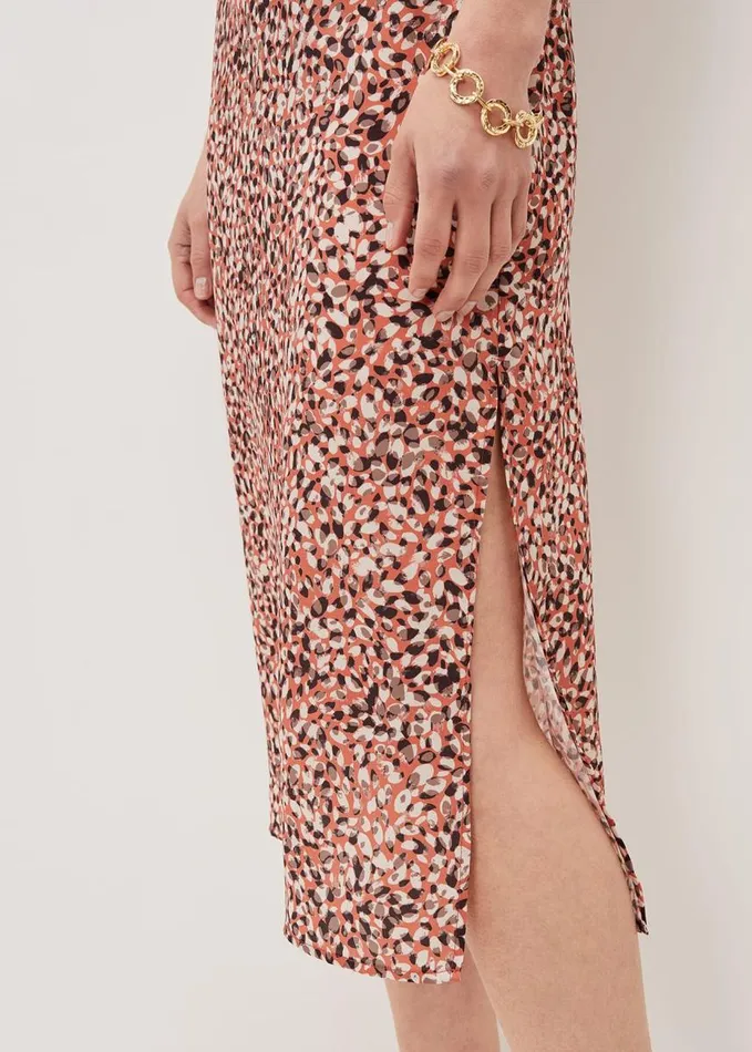 Phase Eight Ellerie Printed Slip Dress Natural Women Dresses