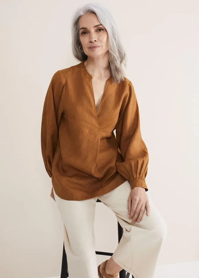 Phase Eight Emma Blouse Ginger Women Shirts and Blouses
