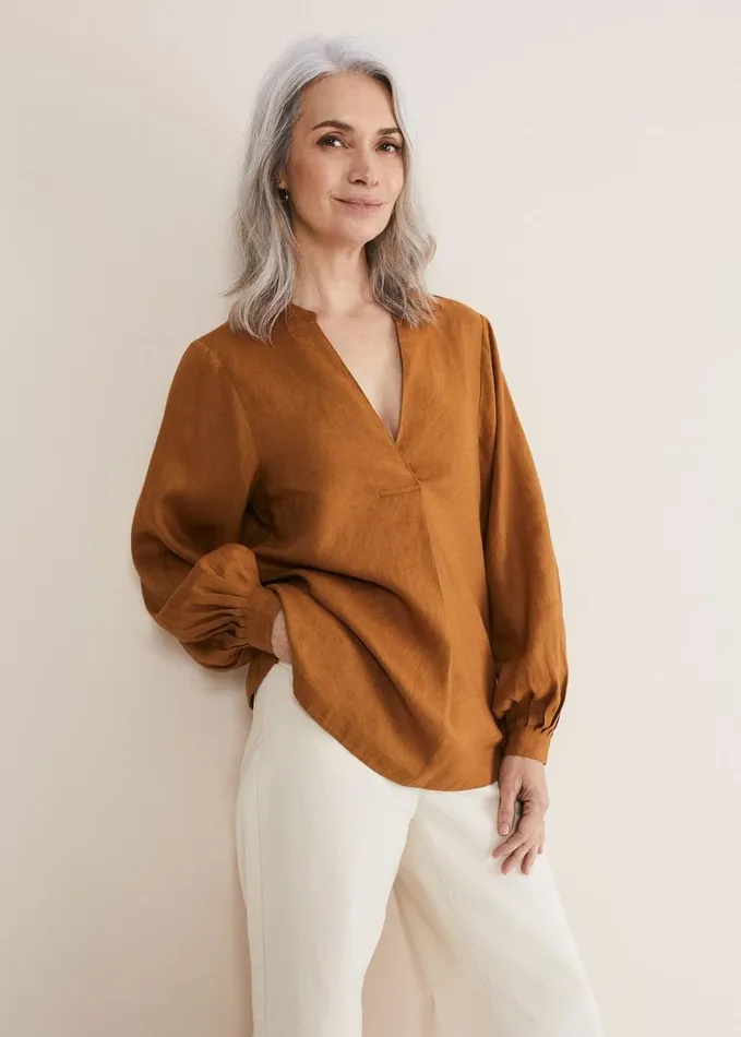 Phase Eight Emma Blouse Ginger Women Shirts and Blouses