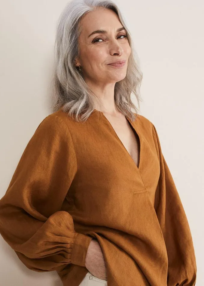 Phase Eight Emma Blouse Ginger Women Shirts and Blouses