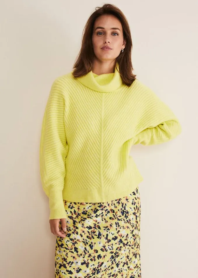 Phase Eight Filippa Cowl Neck Jumper Sherbet Women Knitwear