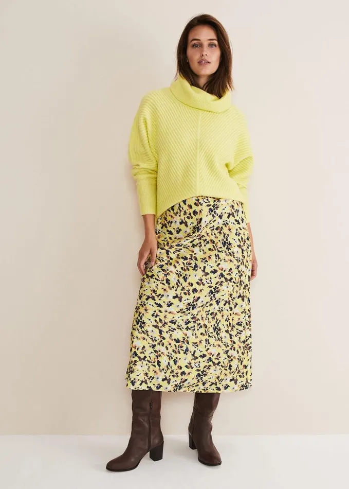 Phase Eight Filippa Cowl Neck Jumper Sherbet Women Knitwear