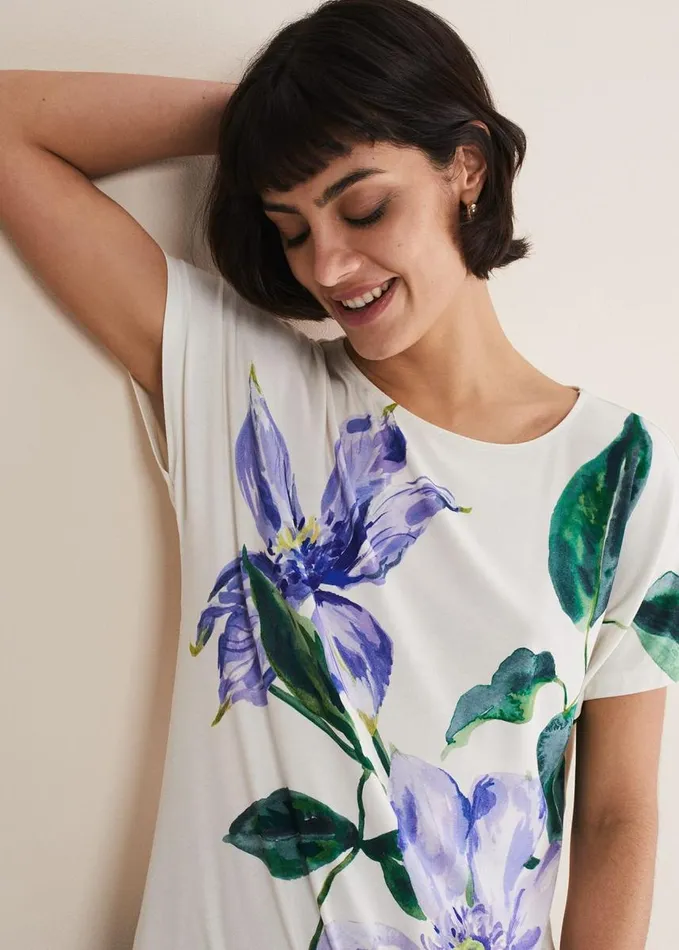 Phase Eight Fiorella Tie Front Top Ivory Women Shirts and Blouses