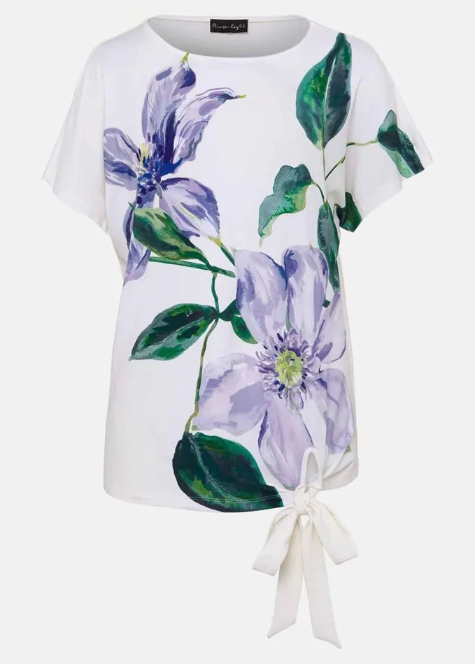 Phase Eight Fiorella Tie Front Top Ivory Women Shirts and Blouses