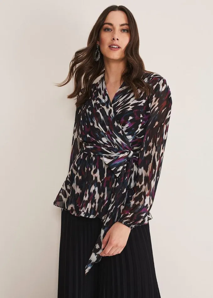 Phase Eight Florentine Printed Blouse Multicoloured Women Shirts and Blouses