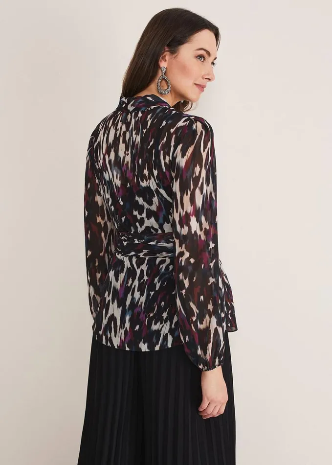 Phase Eight Florentine Printed Blouse Multicoloured Women Shirts and Blouses