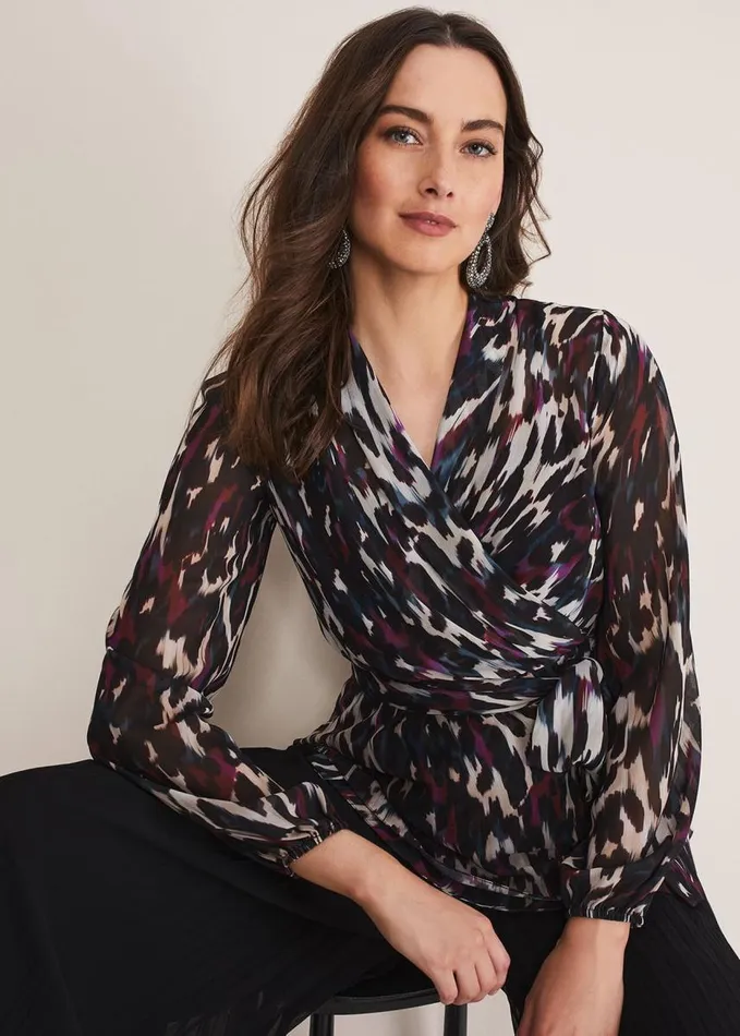 Phase Eight Florentine Printed Blouse Multicoloured Women Shirts and Blouses