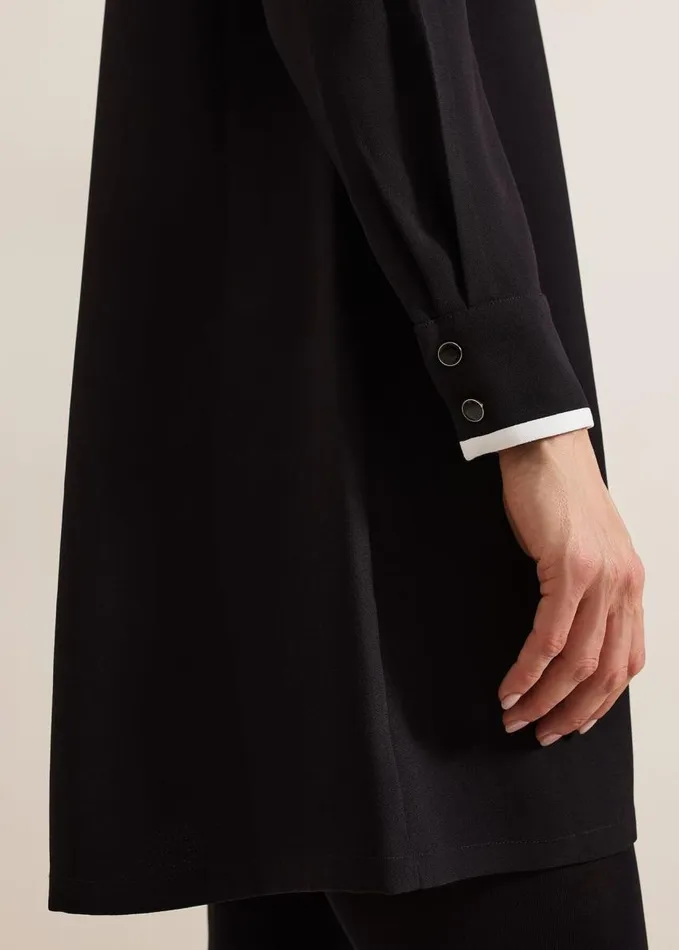 Phase Eight Gina Black Collar Swing Dress Black Women Dresses