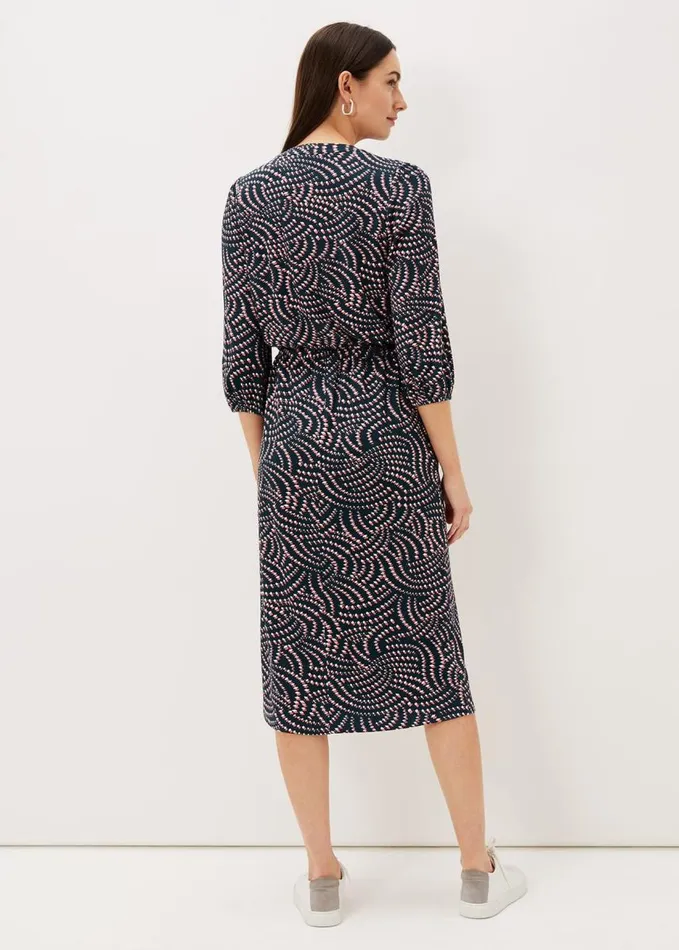 Phase Eight Grace Geo Tile Print Dress Multicoloured Women Dresses
