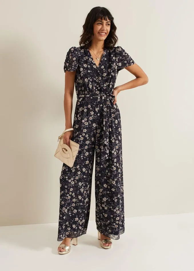 Phase Eight Helene Floral Print Jumpsuit Multicoloured Women Dresses