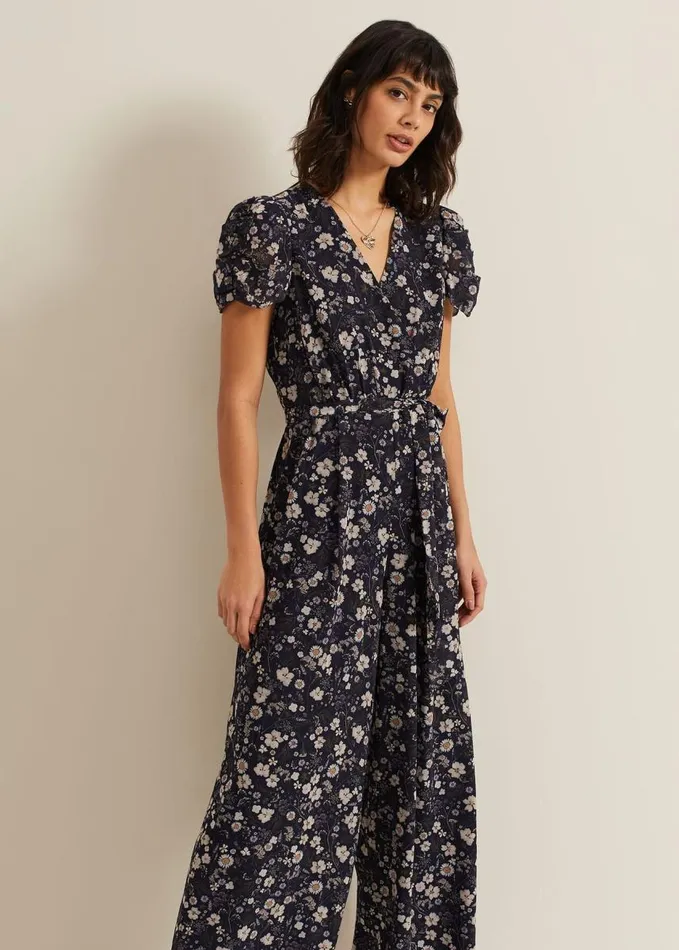 Phase Eight Helene Floral Print Jumpsuit Multicoloured Women Dresses