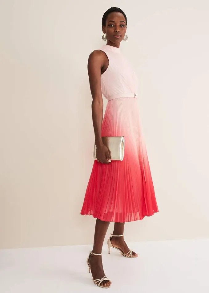 Phase Eight Henrietta Ombre Dress Pale Pinkpink Women Dresses