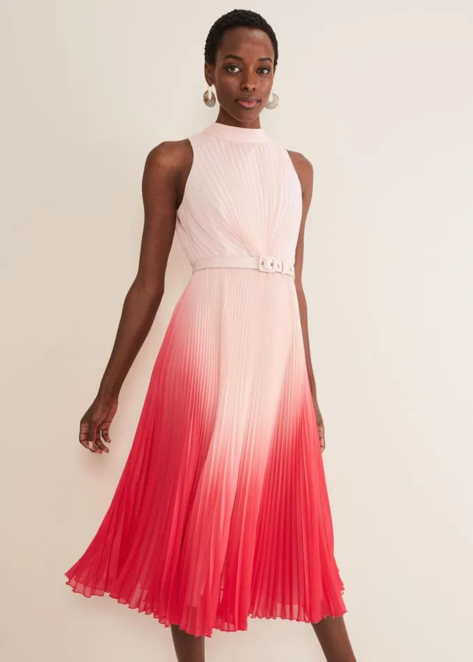 Phase Eight Henrietta Ombre Dress Pale Pinkpink Women Dresses