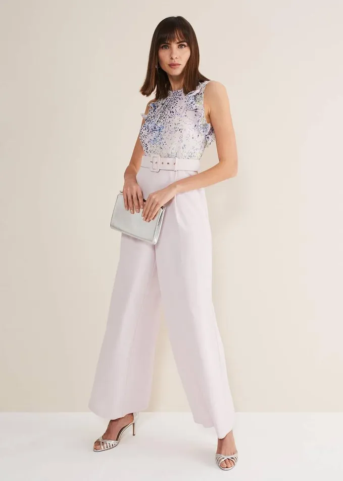 Phase Eight Honey Ditsy Jumpsuit Dark Wash Women Dresses