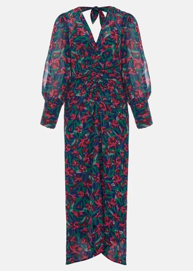Phase Eight Hyacinth Floral Midi Dress Multicoloured Women Dresses