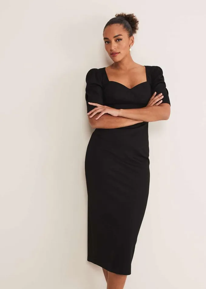 Phase Eight Indy Corset Bodycon Dress Black Women Dresses