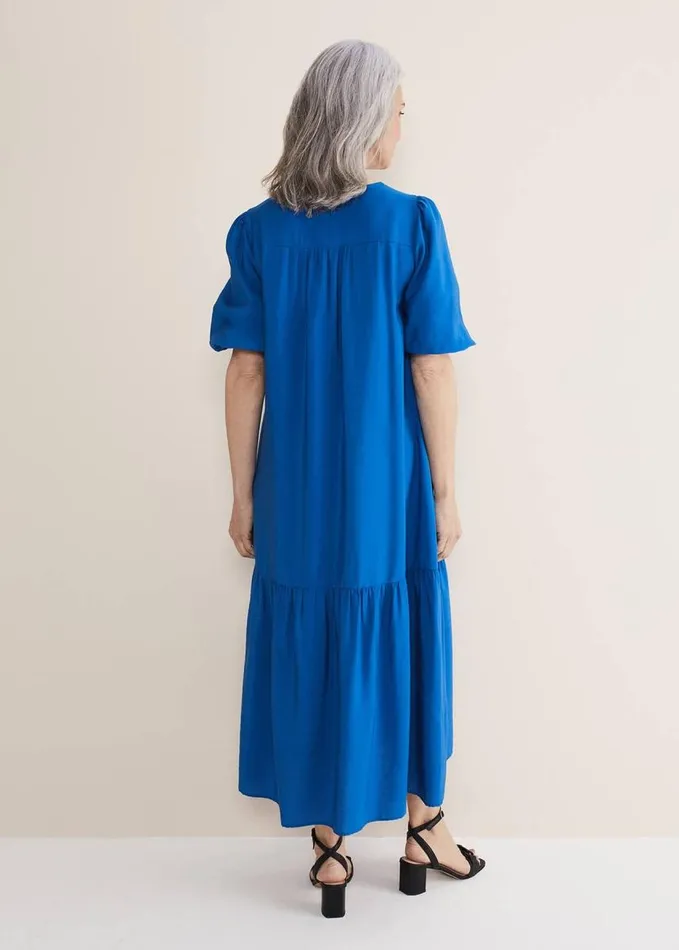 Phase Eight Ive Midi Dress Cobalt Women Dresses