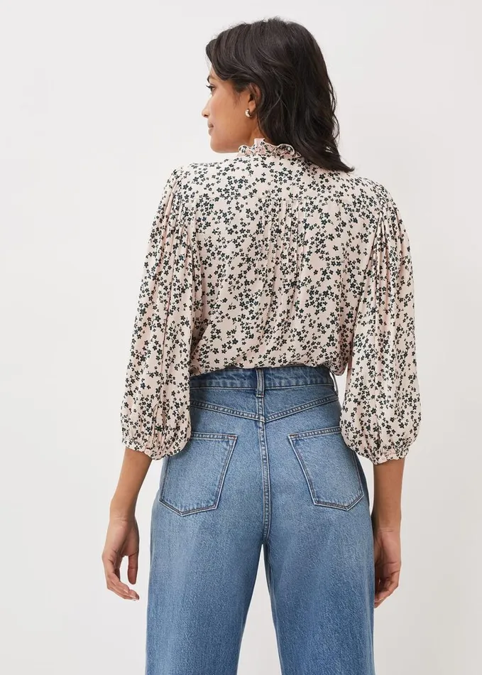 Phase Eight Lennox Ditsy Print Blouse Pinkgreen Women Shirts and Blouses