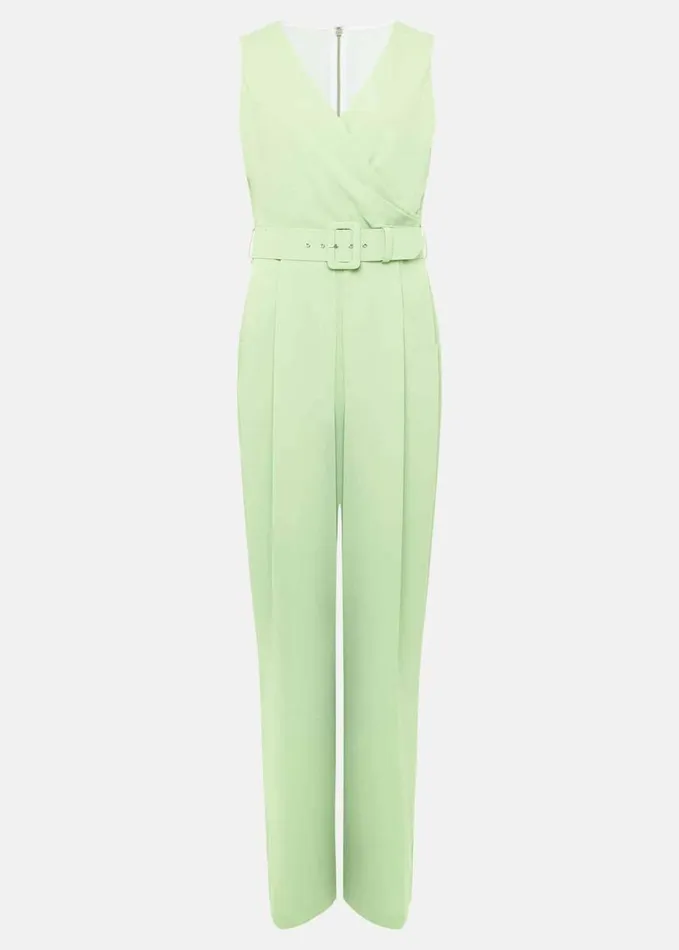 Phase Eight Lissia Green Wide Leg Jumpsuit Apple Green Women Dresses