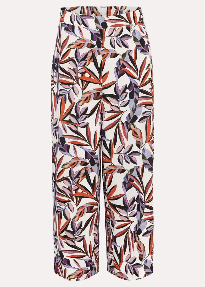 Phase Eight Lois Leaf Print Culottes Multicoloured Women Trousers