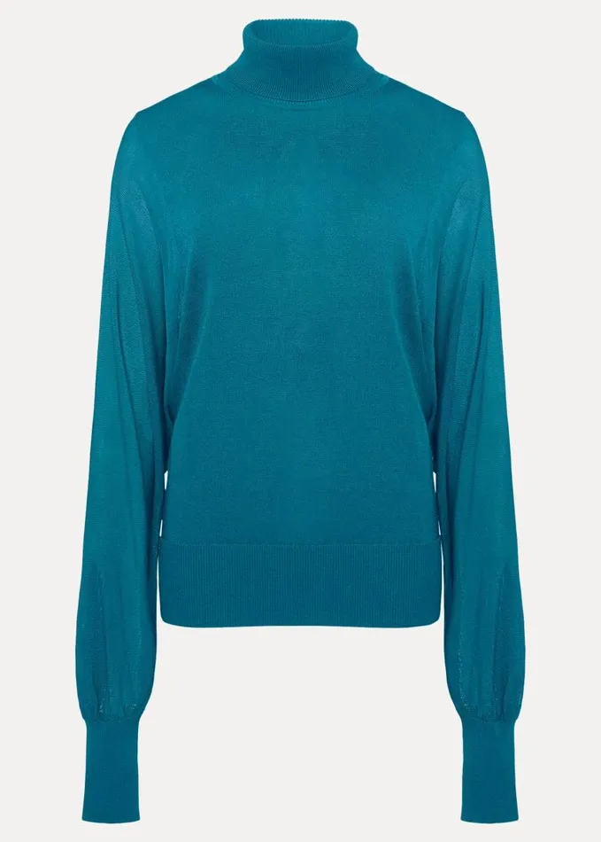 Phase Eight Loletta Drama Top Teal Women Knitwear