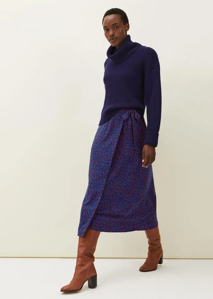 Phase Eight Lou Lou Animal Print Wrap Skirt Spiceink Women Skirts