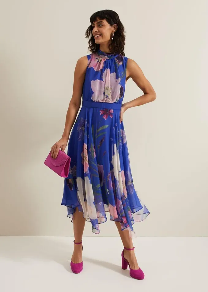 Phase Eight Lucinda Print Dress Multicoloured Women Dresses