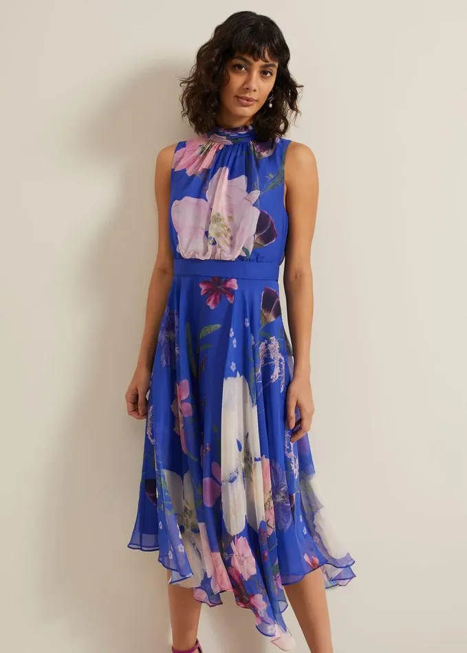 Phase Eight Lucinda Print Dress Multicoloured Women Dresses