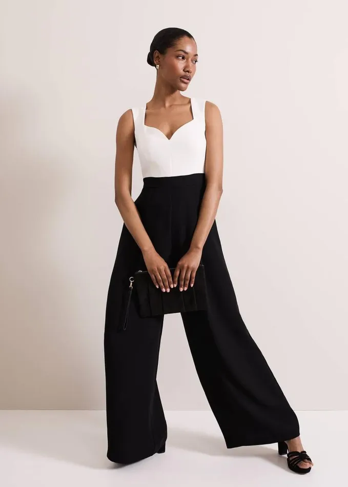 Phase Eight Maisy Jumpsuit Blackivory Women Dresses