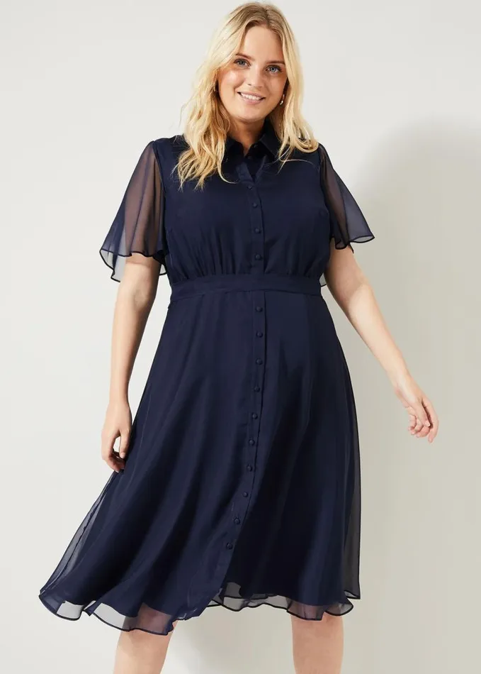 Phase Eight Martina Shirt Dress Navy Women Dresses